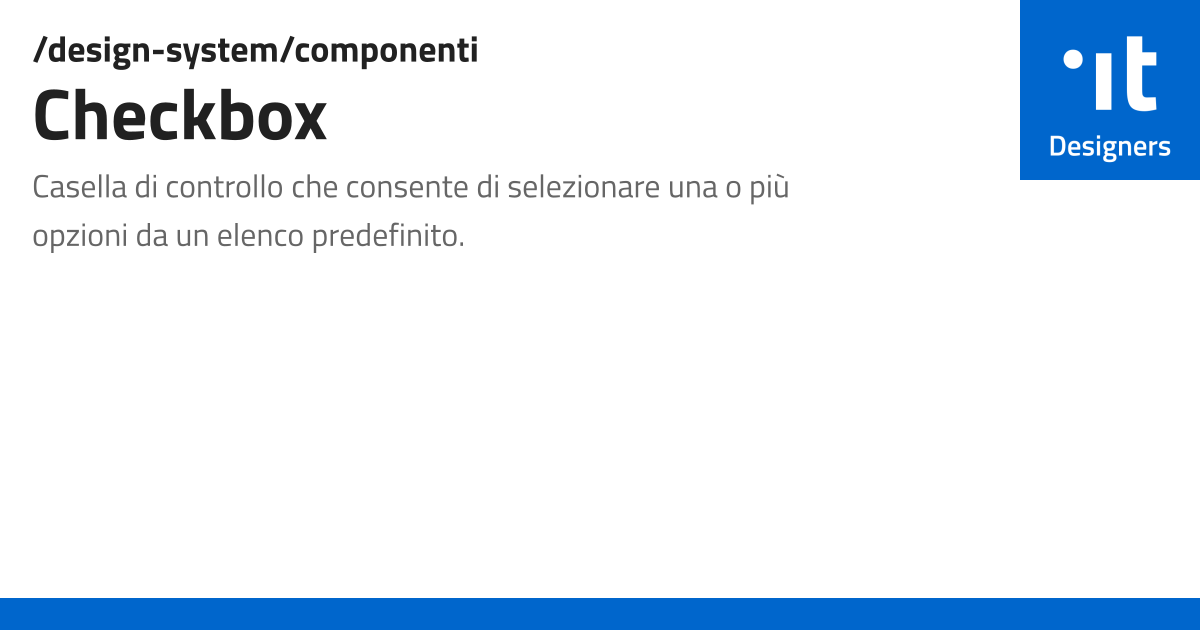Modern Check Box Programable Checkbox - Designers Italia